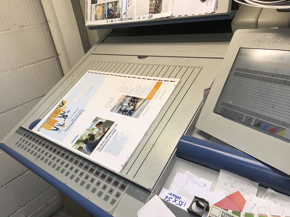 wij drukken zelf in offset