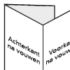 Drieluik folder wikkelvouw